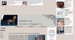 Desktop Screenshot of bengalkatze.com